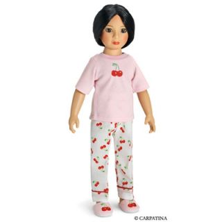 Carpatina Pajamas and Slippers for 18 Slim Dolls