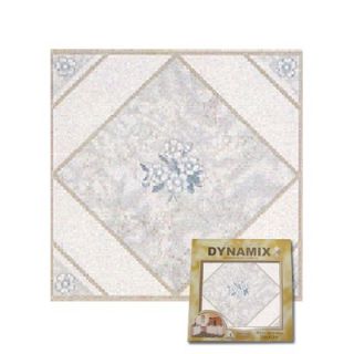 Home Dynamix Vinyl White Flower Floor Tile (Set of 20)   20PCS 5952