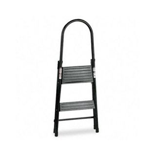  Steel Qwik Step Platform Ladder, 16 7/8w x 19 1/2 Spread x 41h, Black