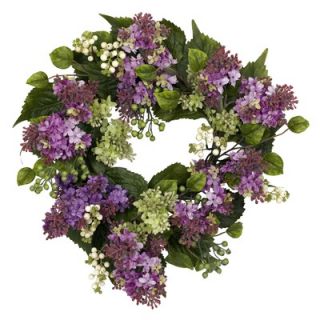 Nearly Natural 20 Hanel Lilac Wreath