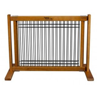 Dynamic Accents 20 Wood/Wire Small Free Standing Pet Gate in Artisan