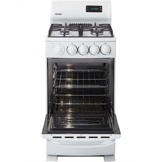 Danby 20 4 Burner Gas Range with Oven Window in White   DR2099WGLP