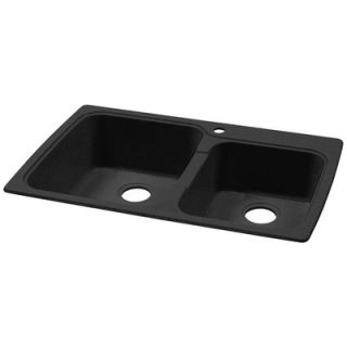 astracast usa 34 x 22 granite rok double bowl kitchen sink as
