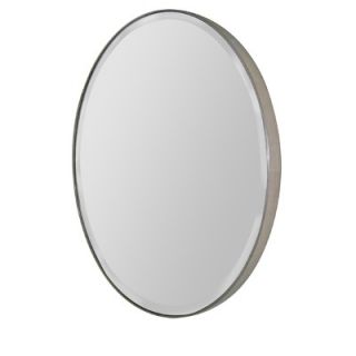 Uttermost Fifi Oval Beveled Mirror in Antique Silver