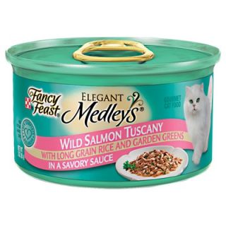 Fancy Feast Elegant Medley Wild Salmon Tuscany Cat Food (Case of 24