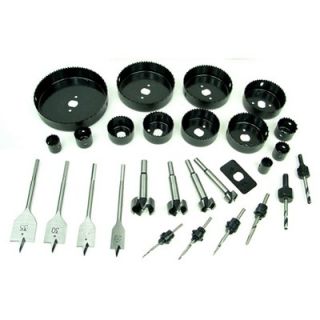 Trademark Global Loaded 31 Piece Hole Saw and Drill Bit Kit