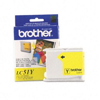 Brother LC51Y (LC1000Y, 7 911777) Inkjet Cartridge, Yellow