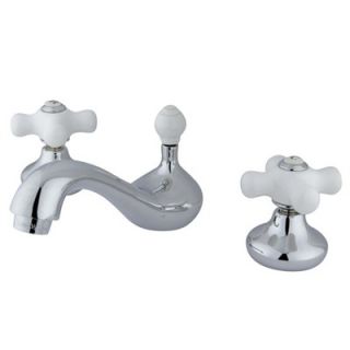Elements of Design Widespread Bathroom Sink Faucet with Double Cross