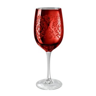 Artland Brocade Wine Glass in Red (Set of 4)