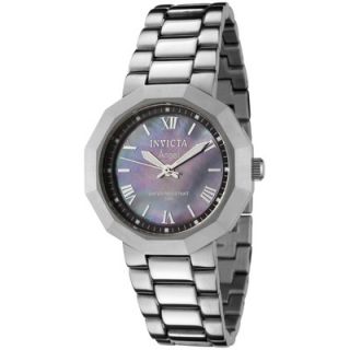 Womens Angel Watch in Black Mother of Pearl   543