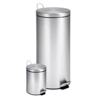 Honey Can Do 30 Liter Stainless Steel Step Trash Can   TRS 01886