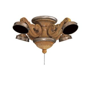Minka Aire French Curl Four Light Branched Ceiling Fan Light Kit