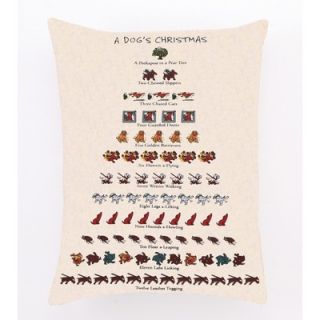 Peking Handicraft Dogs Christmas Decorative Pillow   31DP07C18OB