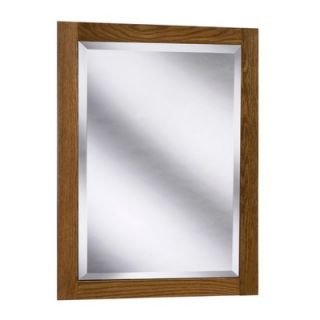 Coastal Collection Amalfi Series 24 x 33 Red Oak Framed Mirror in