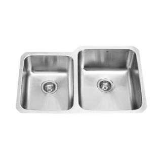 60/40 Right Double Bowl Stainless Steel Undermount Kitchen Sink