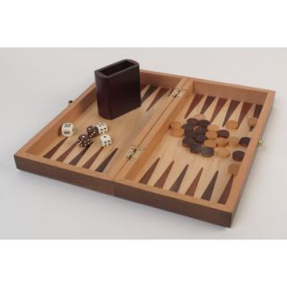 Classic Game Collection 11.5 Walnut Wood 3 in 1 Game Set