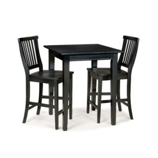 Home Styles Arts and Crafts Pub Table in Ebony   5181 35