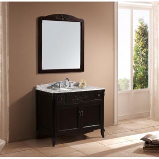 Kaileena 40 Single Sink Bathroom Vanity in Dark Walnut