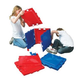 Brik a Blok Panel System in Red and Blue (Set of 46)