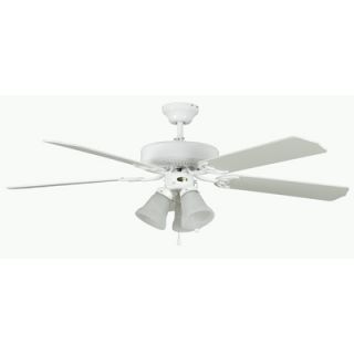 Concord Fans 42 Heritage Home 5 Blade Ceiling Fan   42HEH5EWH
