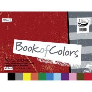 48 Sheet 18 x 12 Academie Book Of Colors Construction Paper