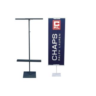 48   90 Vertical Adjustable Double Sided Banner Stand