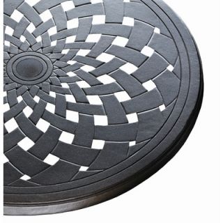 Telescope Casual 54 Round Fire Pit and Cast Aluminum Table