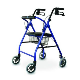 Invacare Supply Group Soft Seat Aluminum Rollator With Straight