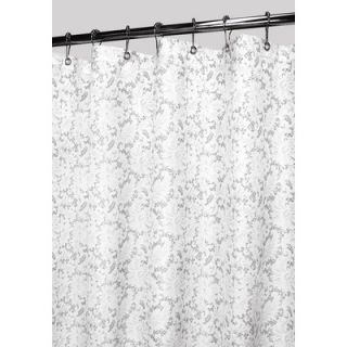 Watershed Victorian Lace Shower Curtain in White / Silver   VLAC40