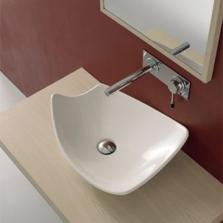Scarabeo by Nameeks Kong 50 Above Counter Bathroom Sink in White
