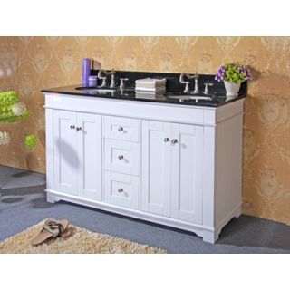 Legion Furniture 60 Double Sink Cabinet   WLF6018 60E CABINET ONLY