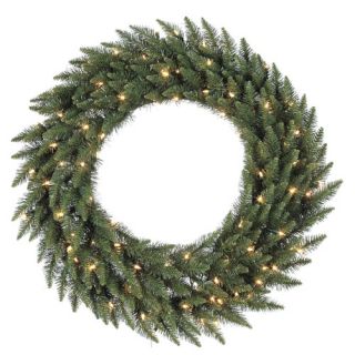 Camdon Fir 72 Wreath with Clear Lights