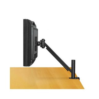 Desk Mount Arm for Flat Panel Monitor, 14.5 x 4.75 x 24, Black