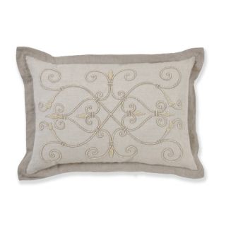 Savon Linen Trellis Decorative Pillow