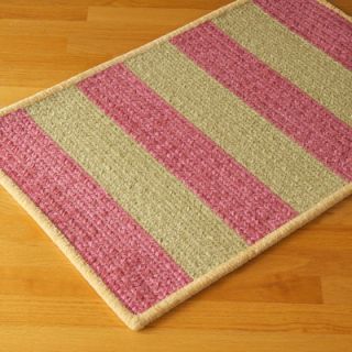 Colonial Mills Chenille Wide Stripe Pink/Green Kids Rug