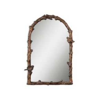 Uttermost Paza Arch Mirror in Distressed Antiqued Gold