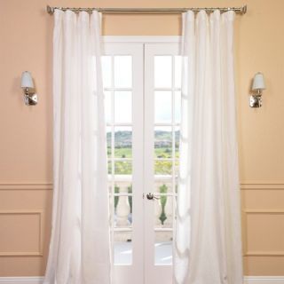 Half Price Drapes Signature Lace French Linen Sheer Curtain Panel
