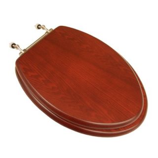 Trimmer Marbleized Molded Wood Toilet Seat in Tan   M 88