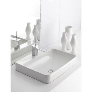 Kohler Vox Rectangular Vessel Sink with Faucet Deck