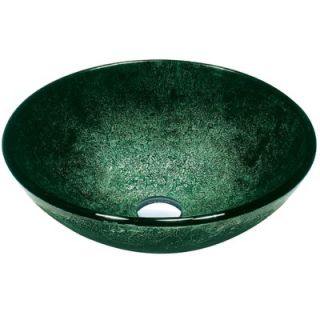Vigo Emerald and Black Tempered Glass Vessel Sink