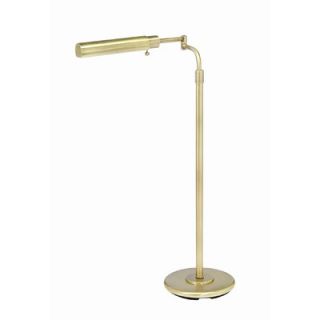 House of Troy Home Office Swing Arm Floor Lamp in Antique Brass with F
