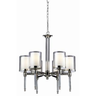 Argenta 6 Light Chandelier in Chrome