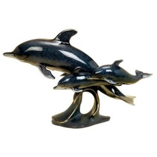 Aspire Three Swimming Dolphins Figurine