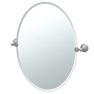 Gatco Laurel Ave Tilting Beveled Oval Wall Mirror