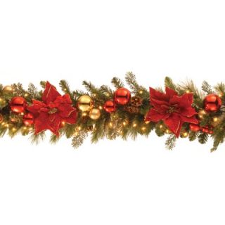 National Tree Co. Pre Lit 9 x 12 Home for the Holidays Garland
