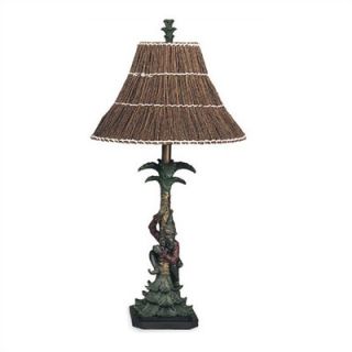 Living Well Monkey Table Lamp with Twig Shade