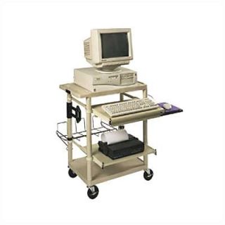 Luxor Workstation with Two Adjustable Pull Out Shelves