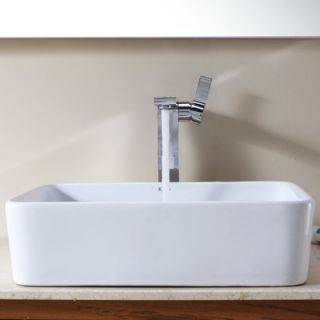  Sink and Single Hole Faucet with Single Hande   C KCV 121 14600CH