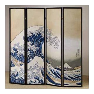 Panel Fukusai Wave Shoji Screen Room Divider
