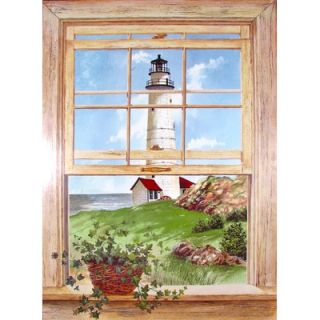 Stupell Industries New England Light Wooden Faux Window Scene   FW